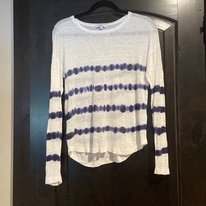 Rails Blue Tie Dyed Top